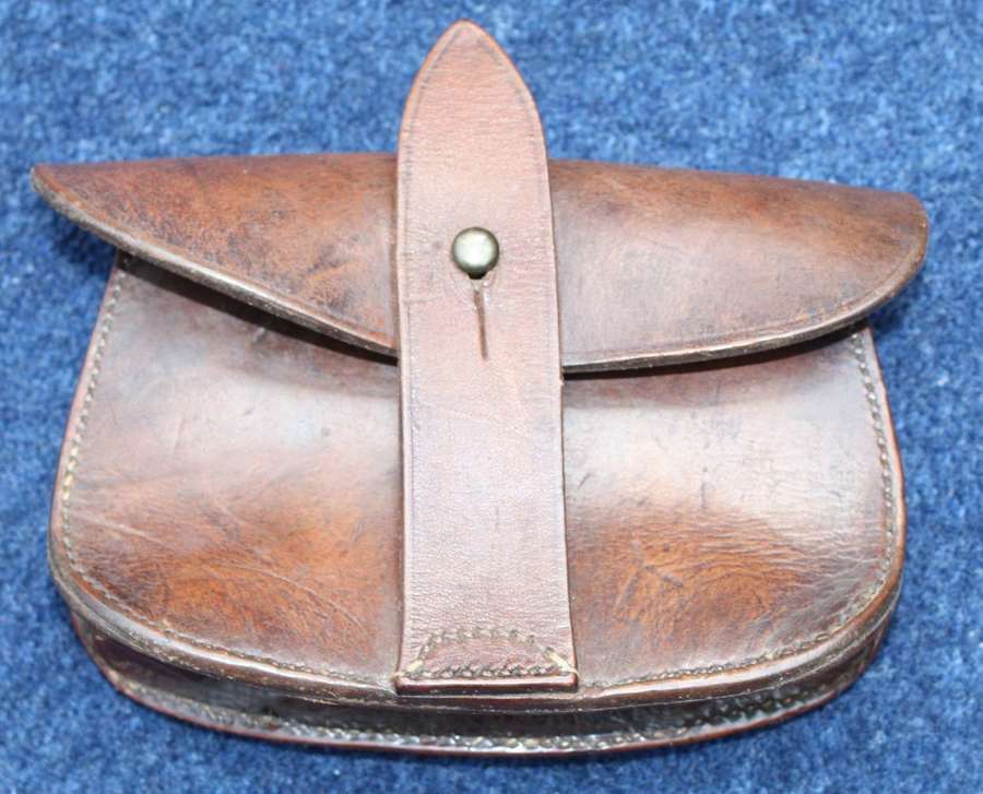 British Army 1917 Dated Officers Sam Browne Leather Ammunition Pouch