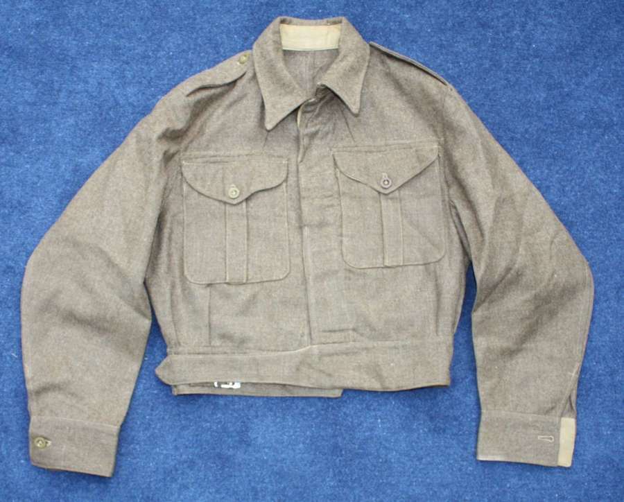 1940 pattern British Army Khaki Wool Battledress Blouse.