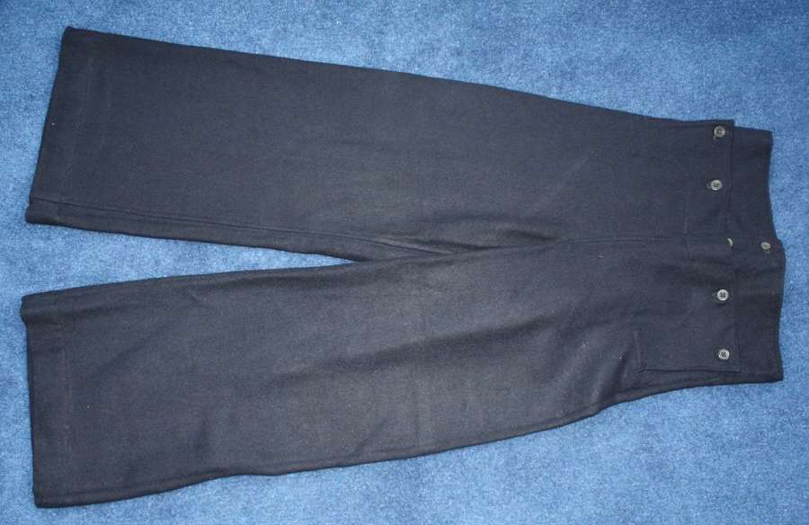 WW2 Royal Navy Dark Blue Bell Bottom Trousers