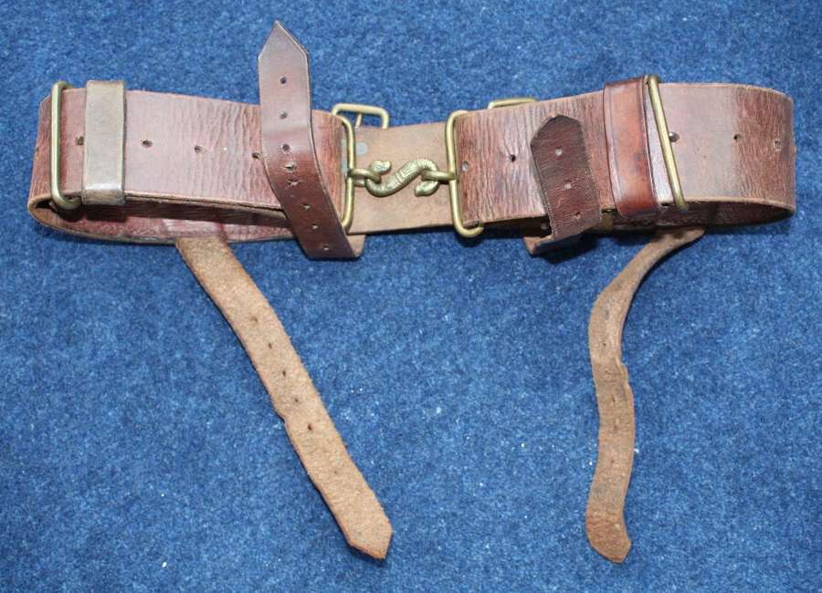 1914 Pattern British Army Other Ranks Leather Belt.