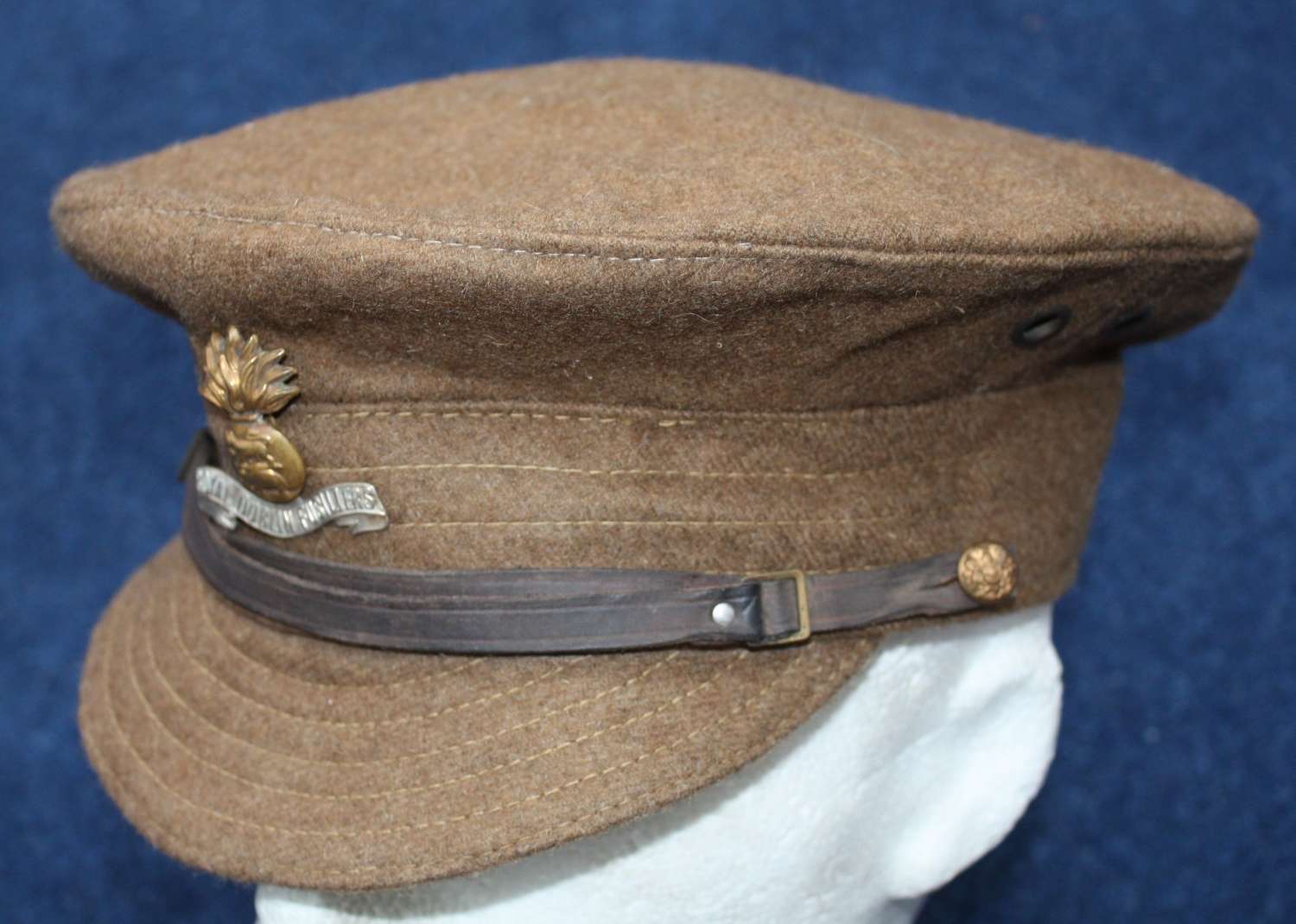 British Army WW1 Other Ranks Wool Trench Cap Royal Dublin Fusiliers