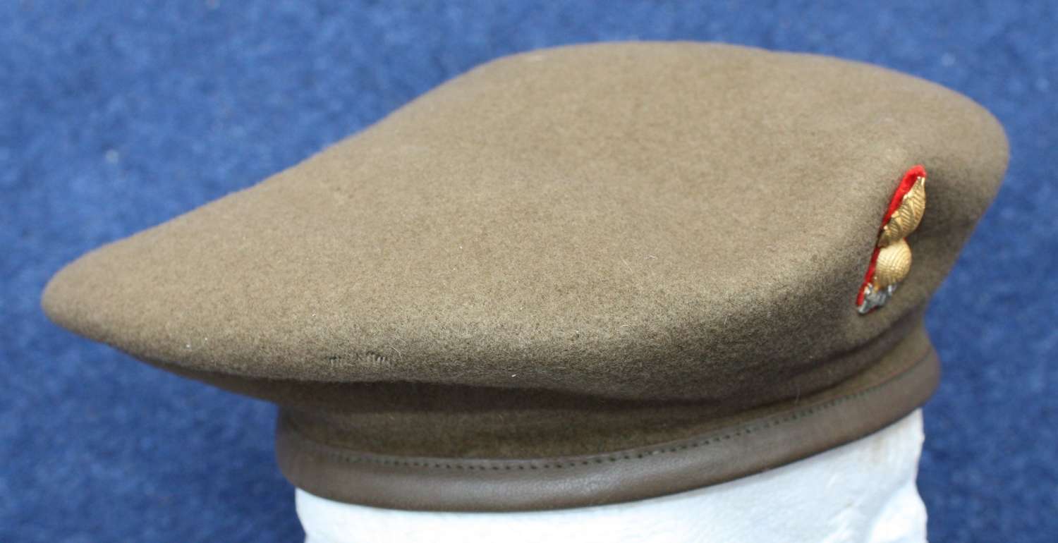 British Army WW2 Royal Artillery Wool Officer's Beret