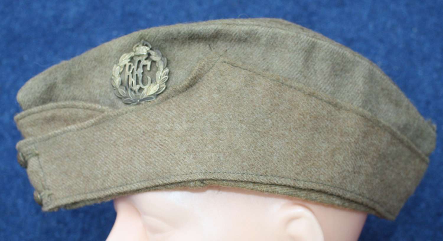 RFC Other Ranks Khaki Side Cap Stamped 51 over WD over P
