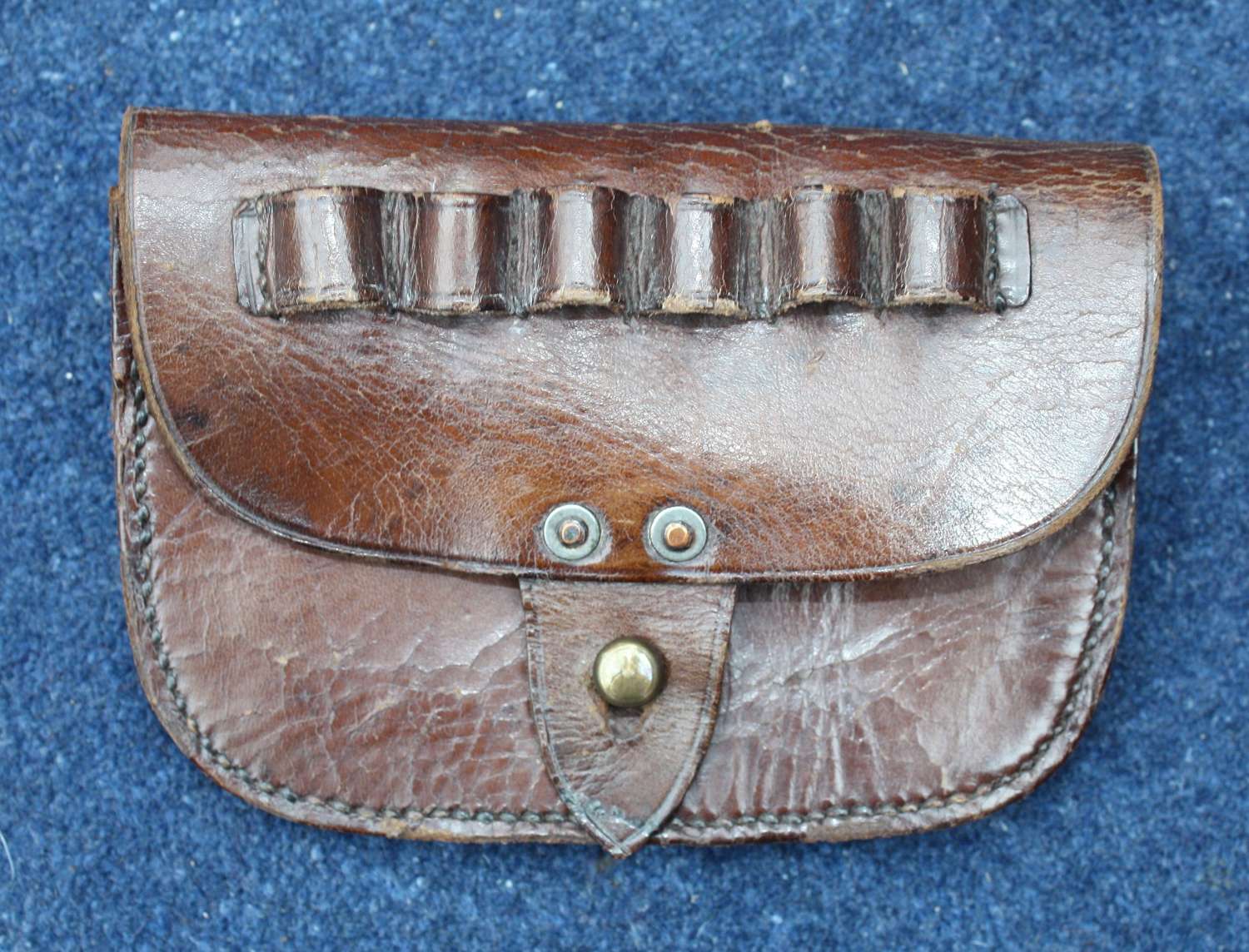 WW1 Royal Navy/ RND Officers Leather Ammunition Pouch