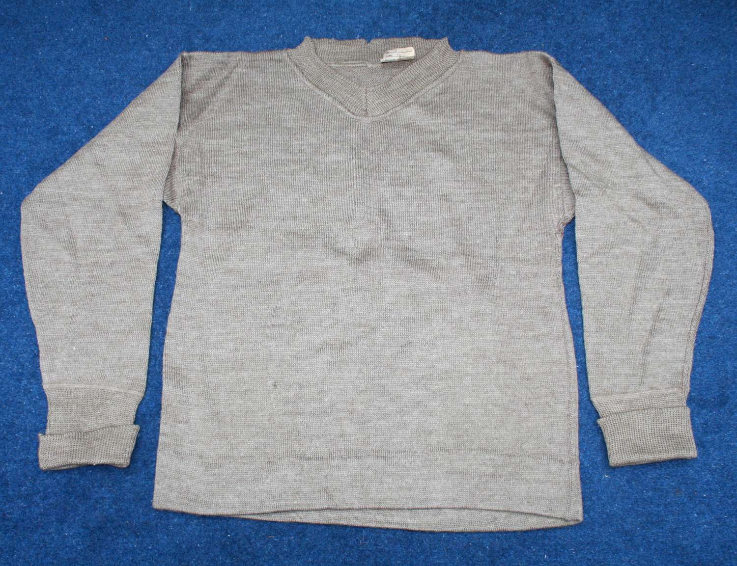 1940 Dated British Army Khaki Long Sleeve Wool Jumper/ Pullover.