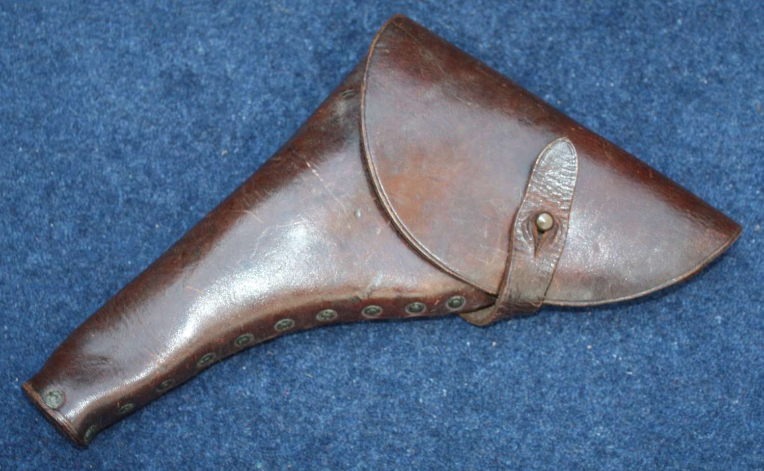 1916 DATE WW1 BRITISH ROYAL NAVY / RND OFFICERS LEATHER PISTOL HOLSTER