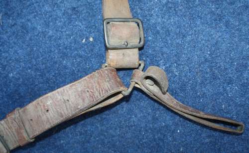 1915 Dated British Mounted Troops & Artillery Leather Bandolier.