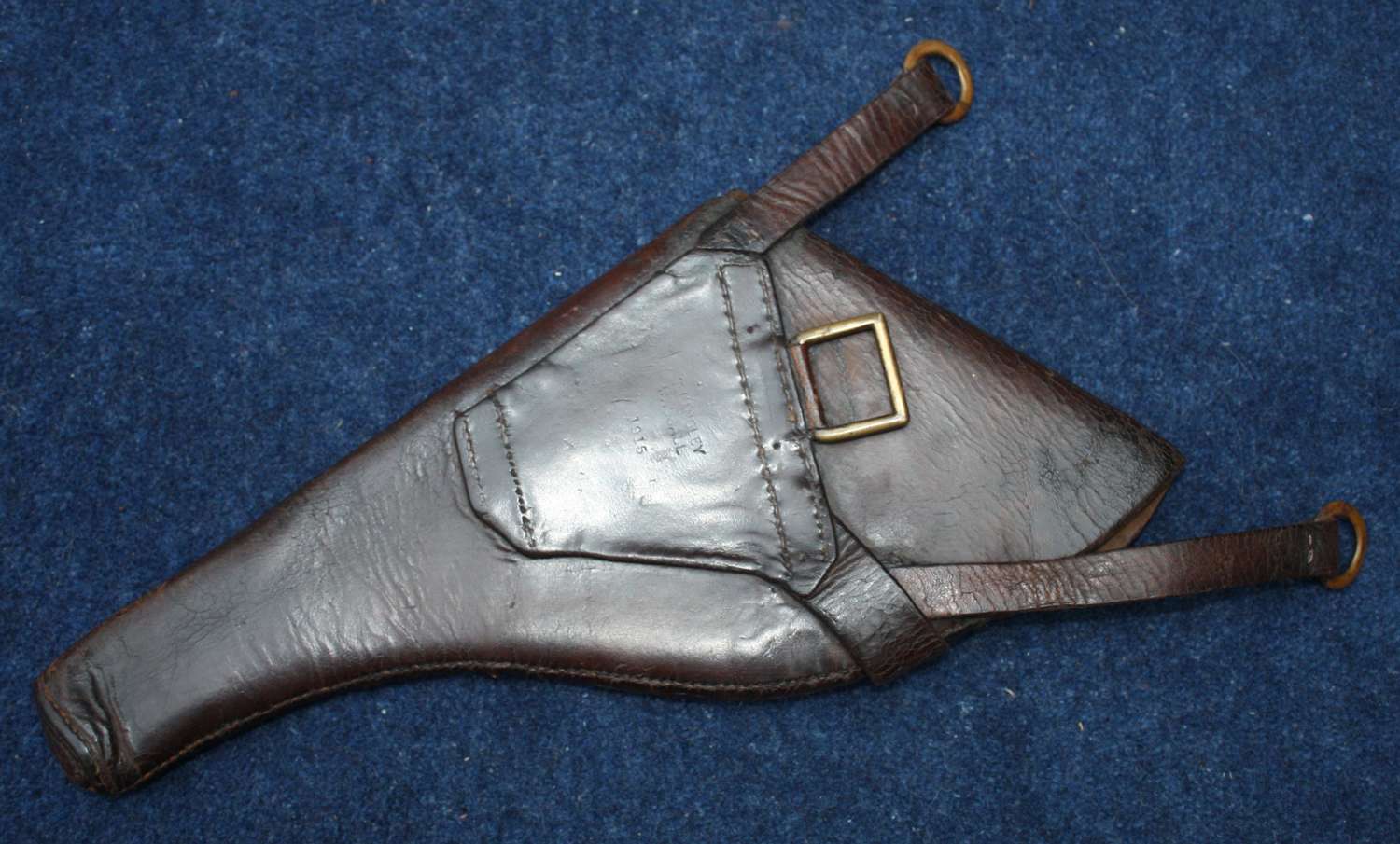 1915 Dated British Army Officers Leather Holster by Langley of Walsall