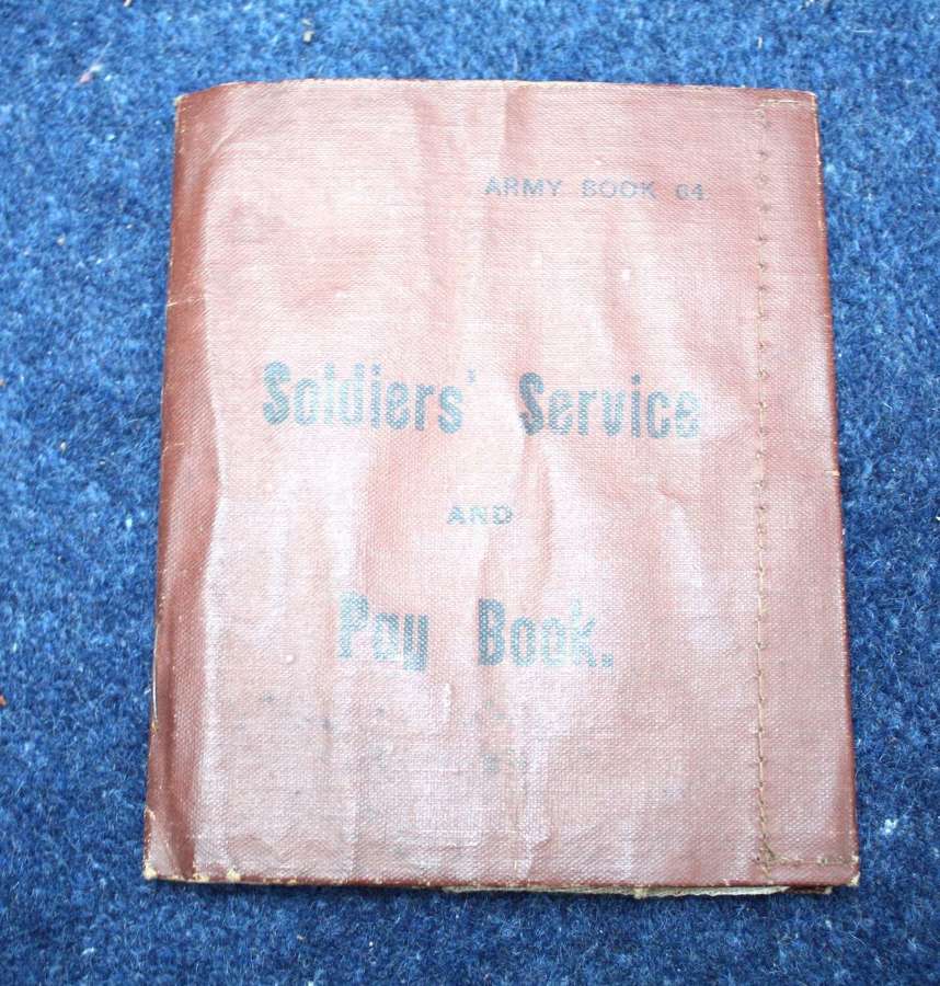 WW1 British Army Tank Corps Driver Service/Pay Book Named to JJ Minary