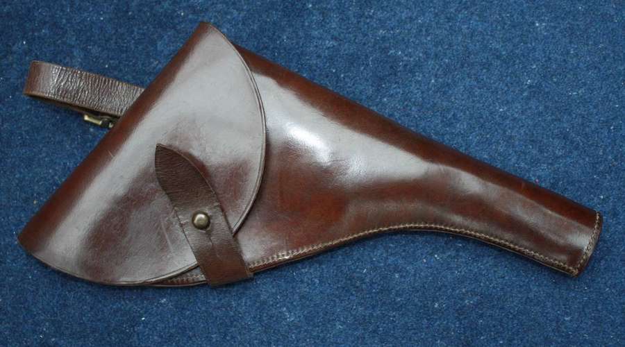WW1 British Army Officers Leather Pistol Holster. Excellent condition.