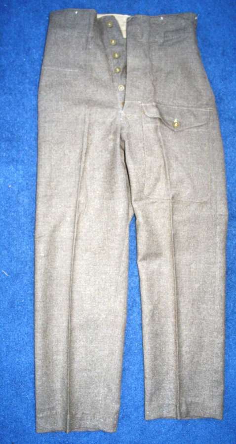 1945 British Army Battledress Trousers.In excellent unworn condition.