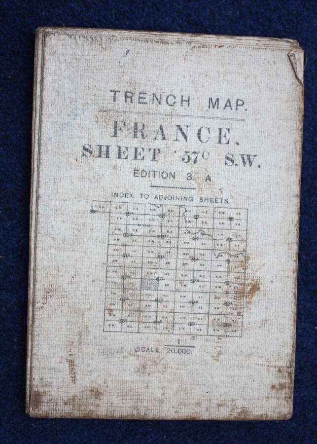 WW1 British Army1:20,000 Trench Map. Dated 3-9-1916 Flers, Somme First use of Tanks.