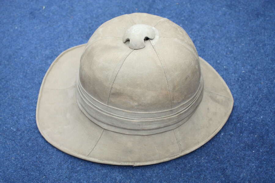 British Army WW2 Pith Helmet. Soft area at the top otherwise looks fine.