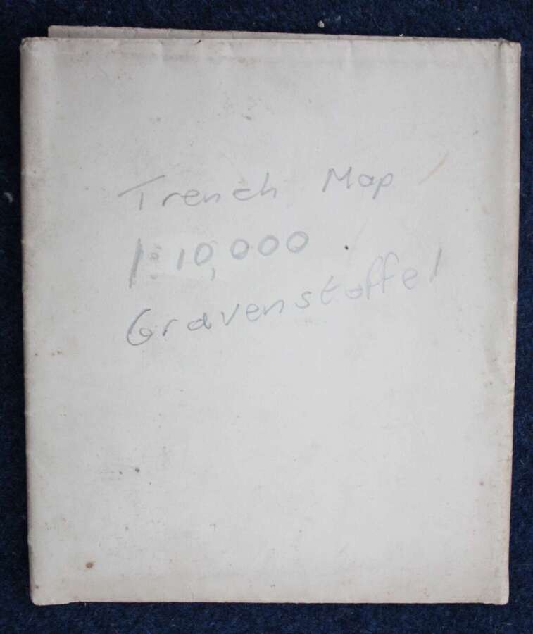 WW1 British Army 1:10,000 Trench Map. Gravenstafel near Ypres 1917.