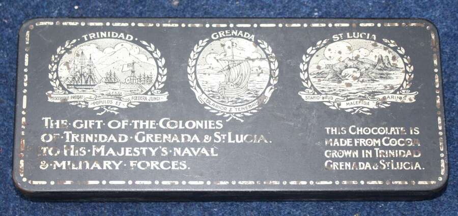 WW1 British West Indies Chocolate Tin.