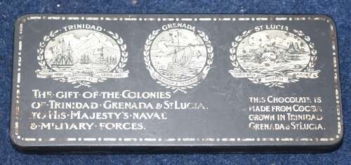 WW1 British West Indies Chocolate Tin.