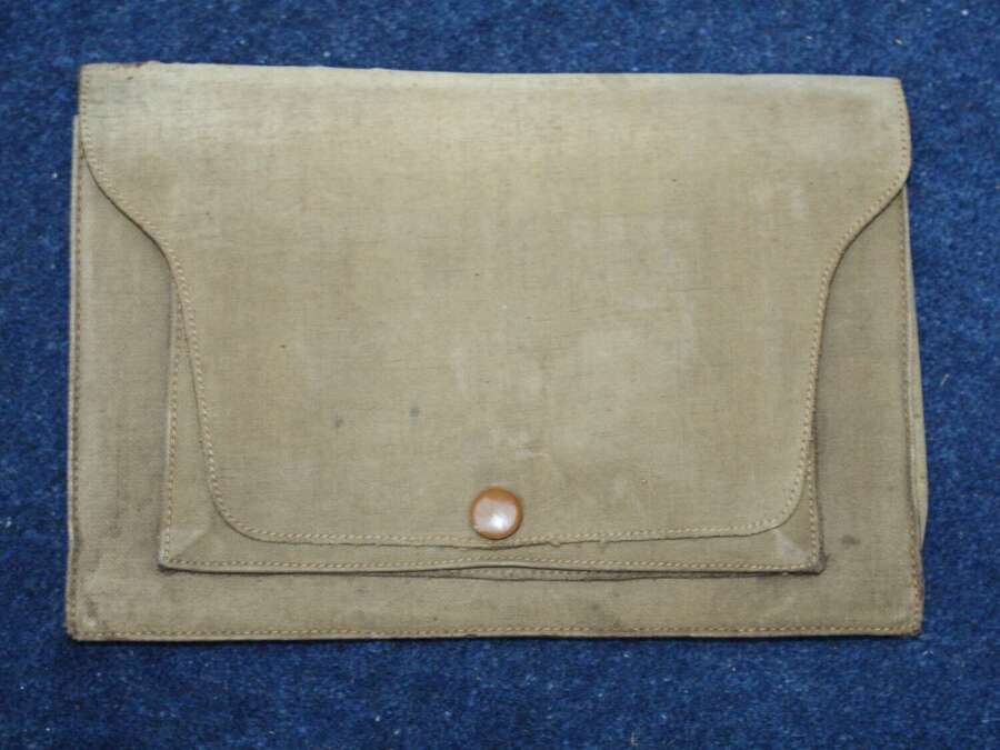 WW1 British named officers small documents pouch.