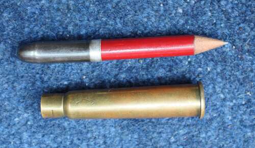 1914 Princess Mary Christmas Gift tin bullet pencil & Monogram. Good condition.
