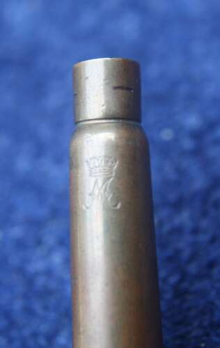 1914 Princess Mary Christmas Gift tin bullet pencil & Monogram. Good condition.