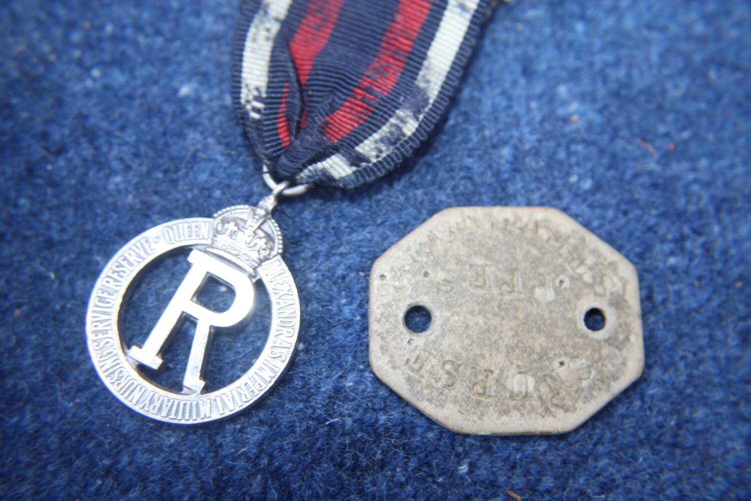 WW1 British Nursing hallmarked Silver Queen Alexandria Nursing Medal & ID Tag