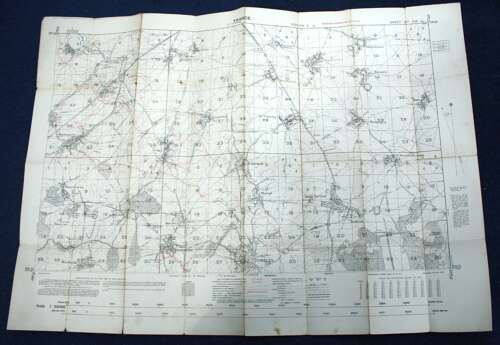 WW1 British Trench Map Scale 1:20,000 Corrected to 3-Sept-1916 Battle of Somme. 57 SW