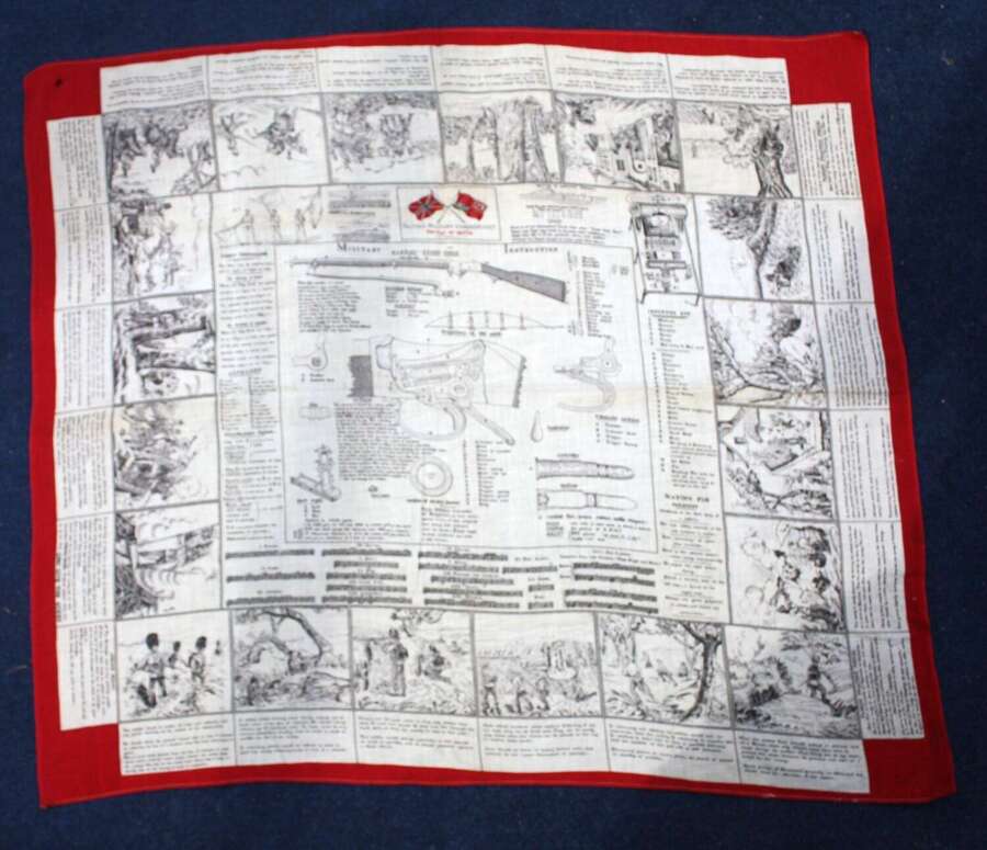 Martini Henry Rifle (Zulu War) Fulton's Instruction Hanky. Excellent Condition.