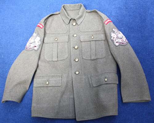 1918-1922 British Army Private purchase RSM Khaki Service Dress Tunic & Trousers