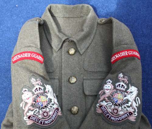 1918-1922 British Army Private purchase RSM Khaki Service Dress Tunic & Trousers