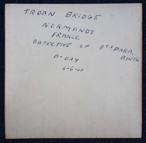 Photo 8th Parachute Regiment Troarn Bridge Normandy D-Day Target
