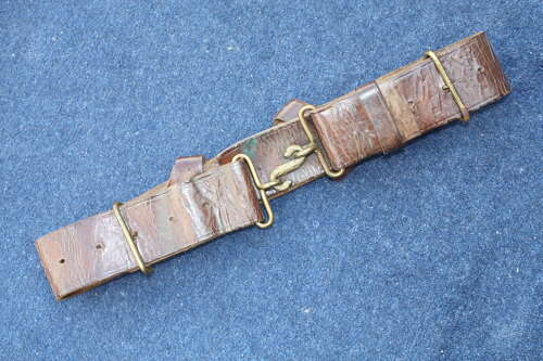 1914 Pattern named leather belt. 14th London Scottish, Pte 7794 W. Thornton.