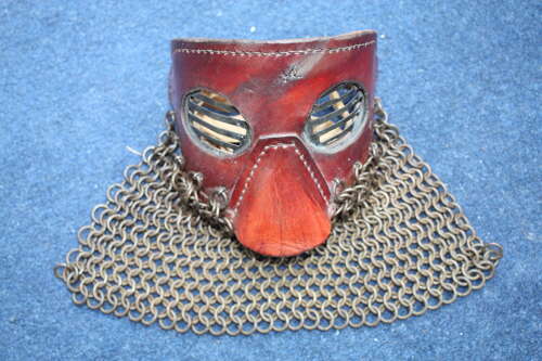 British Army WW1 Tank Corps Leather Face Mask