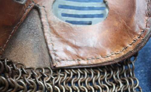 British Army WW1 Tank Corps Leather Face Mask